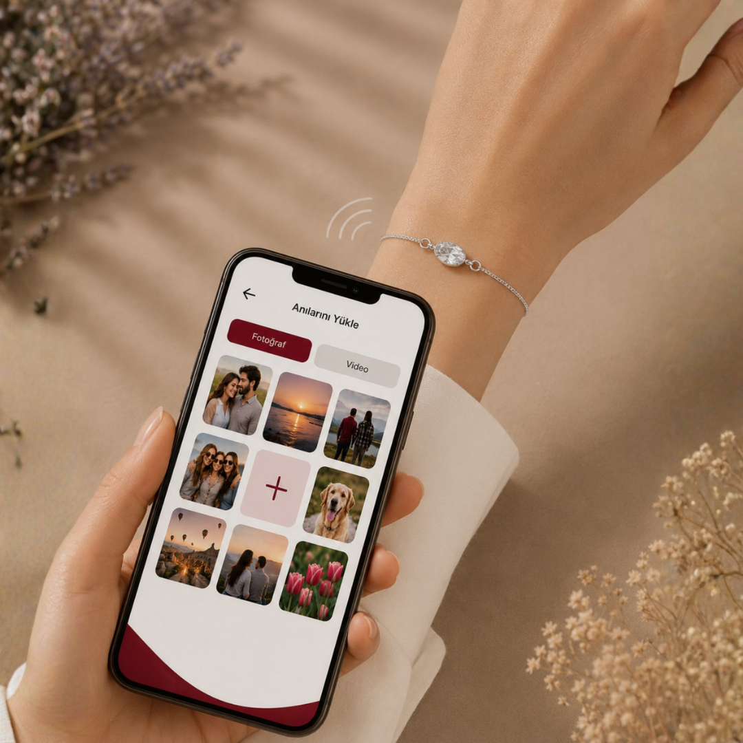 Beyaz Taş Anı Bileklik